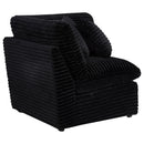  Coaster Furniture Collins 610360CRN Modular Corner Chair - Black IMAGE 1