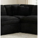  Coaster Furniture Collins 610360CRN Modular Corner Chair - Black IMAGE 4