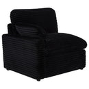  Coaster Furniture Collins 610360LRP Modular LAF Power Recliner - Black IMAGE 1