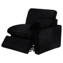  Coaster Furniture Collins 610361P Modular Power Sofa - Black IMAGE 4