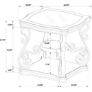  Coaster Furniture Laney 702448-S2 2-piece Glass Top Coffee and End Table Set - Dark Merlot IMAGE 10