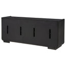  Coaster Furniture Leandro 704633 72-inch 4-door TV Stand Media Console - Burnished Black IMAGE 1