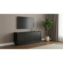  Coaster Furniture Leandro 704633 72-inch 4-door TV Stand Media Console - Burnished Black IMAGE 4