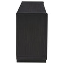  Coaster Furniture Leandro 704633 72-inch 4-door TV Stand Media Console - Burnished Black IMAGE 5