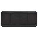 Coaster Furniture Leandro 704633 72-inch 4-door TV Stand Media Console - Burnished Black IMAGE 7