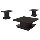  Coaster Furniture Reston 705168-S3 3-piece Square Coffee and End Table Set - Cappuccino IMAGE 6