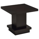  Coaster Furniture Reston 705168-S3 3-piece Square Coffee and End Table Set - Cappuccino IMAGE 9