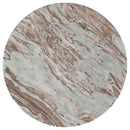  Coaster Furniture Jenna 706167 Round Marble Top Mango Wood End Table - Brown IMAGE 3