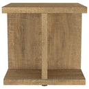  Coaster Furniture Cortona 706177 Square Engineered Wood Side Table - Mango IMAGE 3