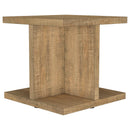  Coaster Furniture Cortona 706177 Square Engineered Wood Side Table - Mango IMAGE 6
