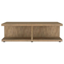  Coaster Furniture Cortona 706178 Square Engineered Wood Coffee Table - Mango IMAGE 1
