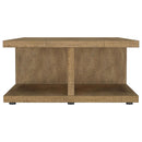  Coaster Furniture Cortona 706178 Square Engineered Wood Coffee Table - Mango IMAGE 2