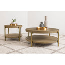  Coaster Furniture Arini 706187 Round Side Table With Storage Shelf - Sand Wash IMAGE 10