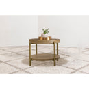  Coaster Furniture Arini 706187 Round Side Table With Storage Shelf - Sand Wash IMAGE 4