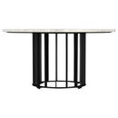  Coaster Furniture Haven 706208-S2 2-piece Round Marble Coffee and End Table Set - Black IMAGE 1