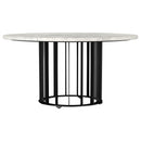  Coaster Furniture Haven 706208-S2 2-piece Round Marble Coffee and End Table Set - Black IMAGE 8