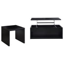  Coaster Furniture Knapp 706228-S2 2-piece Lift Top Coffee Table Set - Black IMAGE 1