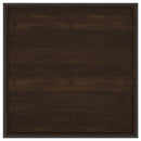  Coaster Furniture Fulton 706238 30-inch Square Mango Wood Coffee Table - Dark Brown IMAGE 3
