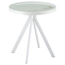  Coaster Furniture Briggs 706258-S2 2-piece Round Coffee and End Table Set - White IMAGE 10