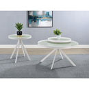  Coaster Furniture Briggs 706258-S2 2-piece Round Coffee and End Table Set - White IMAGE 9