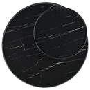 Coaster Furniture Briggs 706268-S2 2-piece Round Coffee and End Table Set - Black IMAGE 3
