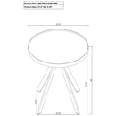  Coaster Furniture Briggs 706268-S2 2-piece Round Coffee and End Table Set - Black IMAGE 8
