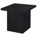  Coaster Furniture Max 706277 Square Engineered Laminate Side Table - Black IMAGE 8