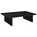  Coaster Furniture Max 706278 Rectangular Engineered Laminate Coffee Table - Black IMAGE 3