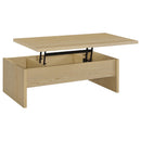  Coaster Furniture Canoga 706348-S3 3-piece Lift Top Cocktail Coffee Table Set - Light Oak IMAGE 10