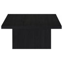  Coaster Furniture Devar 706408 Square Engineered Wood Coffee Table - Black IMAGE 3