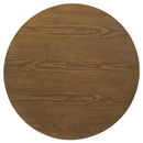  Coaster Furniture Franklin 706437 Round Wood Pedestal End Table - Dark Brown IMAGE 2