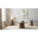  Coaster Furniture Franklin 706438-S3 3-piece Round Pedestal Coffee Table Set - Dark Brown IMAGE 1
