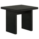  Coaster Furniture Decker 706477 Square Occasional End Table - Black IMAGE 3