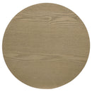  Coaster Furniture Hamlyn 706498-S2 2-piece Round Fluted Coffee and End Table Set - Natural Oak IMAGE 3
