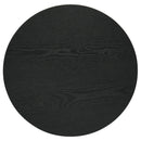  Coaster Furniture Hamlyn 706507 Round Fluted Occasional End Table - Black IMAGE 2