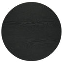  Coaster Furniture Hamlyn 706508-S2 2-piece Round Fluted Coffee and End Table Set - Black IMAGE 2