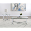  Coaster Furniture Cronin 706568 Rectangular Tempered Glass Top Coffee Table - Chrome IMAGE 7