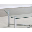  Coaster Furniture Cronin 706568-S2 2-piece Tempered Glass Top Coffee Table Set - Chrome IMAGE 8