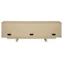  Coaster Furniture Kailani 706583 79-inch 4-door Cane TV Stand Media Console - Beige Oak IMAGE 2