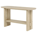  Coaster Furniture Kailani 706589 Coastal Sofa Console Table with Shelf - Beige Oak IMAGE 2