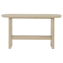  Coaster Furniture Kailani 706589 Coastal Sofa Console Table with Shelf - Beige Oak IMAGE 6