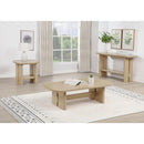  Coaster Furniture Kailani 706589 Coastal Sofa Console Table with Shelf - Beige Oak IMAGE 9