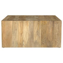  Coaster Furniture Benton 706838 Square Solid Mango Wood Coffee Table - Natural IMAGE 8