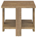  Coaster Furniture Dawn 707718-S3 3-piece Round Coffee and End Table Set - Mango Brown IMAGE 1