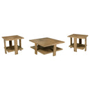  Coaster Furniture Dawn 707718-S3 3-piece Round Coffee and End Table Set - Mango Brown IMAGE 9