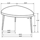  Coaster Furniture Odessa 707918-S3 3-piece Triangular Coffee and End Table Set - Black IMAGE 9