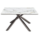  Coaster Furniture Carvell 708138-S2 2-piece Square Coffee and End Table Set - Mirage White IMAGE 8