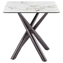  Coaster Furniture Carvell 708138-S3 3-piece Square Coffee and End Table Set - Mirage White IMAGE 1