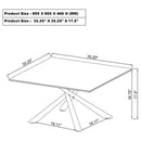  Coaster Furniture Carvell 708138-S3 3-piece Square Coffee and End Table Set - Mirage White IMAGE 8
