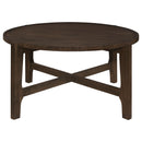  Coaster Furniture Cota 708288-S2 2-piece Solid Wood Coffee and End Table Set - Dark Brown IMAGE 12